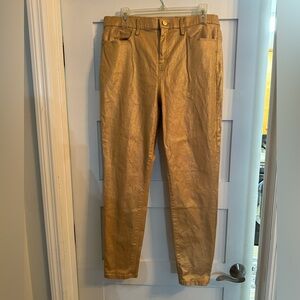 Lilly Pulitzer Gold pants.